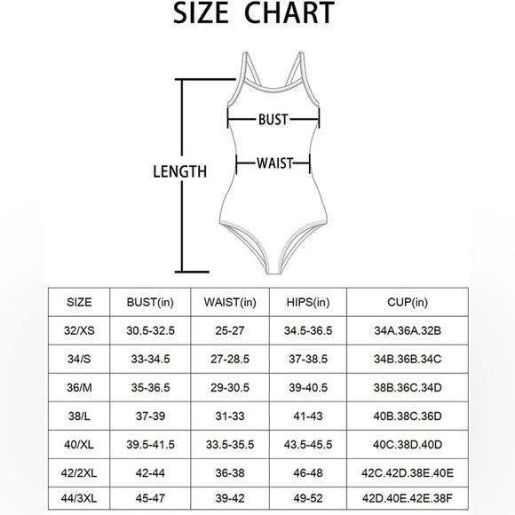 BALEAF womens competitive one piece athletic swimsuit size 34 NWT - Picture 10 of 12